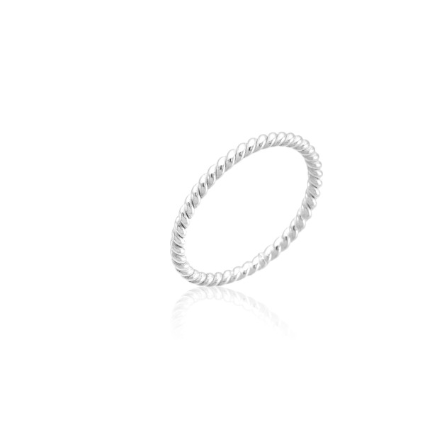 Anel Falange em Prata 925 Aro Torcido