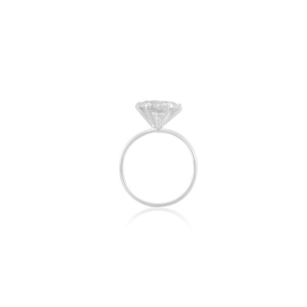 Anel em Prata 925 Solitário 10 mm Anel em Prata 925 Solitário 10 mm
