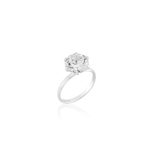 Anel em Prata 925 Solitário 10 mm Anel em Prata 925 Solitário 10 mm