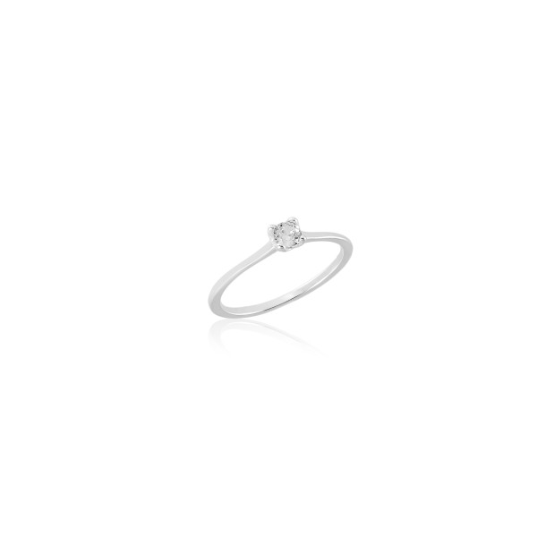 Anel em Prata 925 Solitário 3 mm Anel em Prata 925 Solitário 3 mm