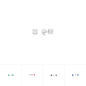 Brinco Baby Press em Prata 925 Ponto de Luz