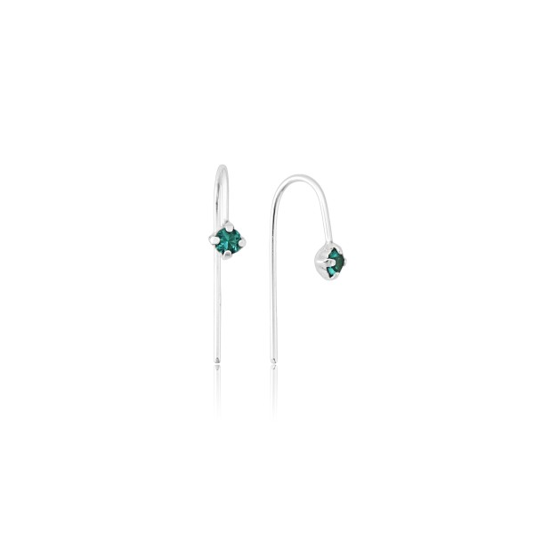 Brinco em Prata 925 Ponto de Luz