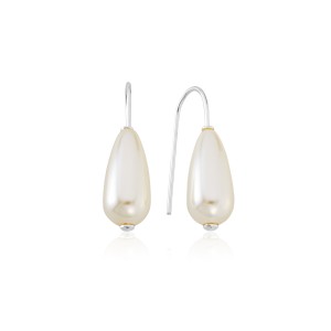 Brinco em Prata 925 Pérola Gota