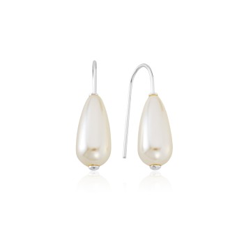 Brinco em Prata 925 Pérola Gota