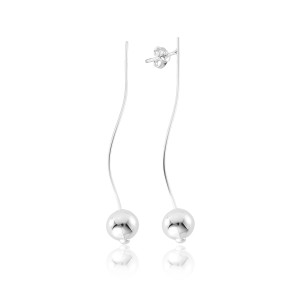 Brinco em Prata 925 Longo Orgânico