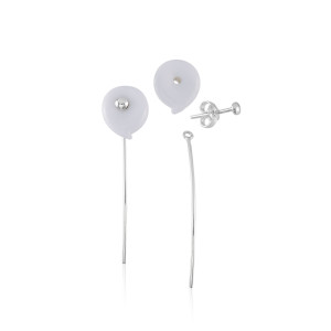 Brinco em Prata 925 Copo de Leite