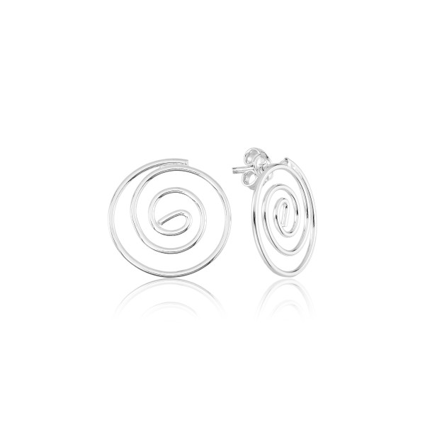 Brinco em Prata 925 Fio Espiral Brinco em Prata 925 Fio Espiral