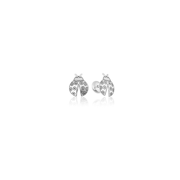 Brinco Baby Press em Prata 925 Joaninha Brinco Baby Press em Prata 925 Joaninha