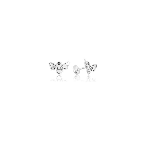 Brinco Baby Press em Prata 925 Abelha