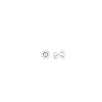 Brinco Baby Press em Prata 925 Sol Brinco Baby Press em Prata 925 Sol