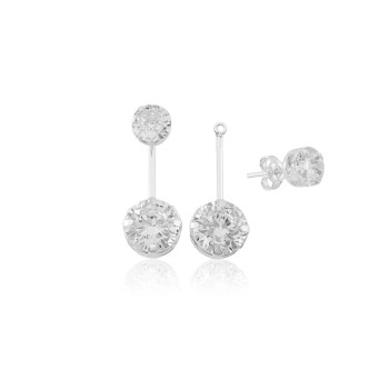 Brinco em Prata 925 Grace Kelly 10 mm Brinco em Prata 925 Grace Kelly 10 mm