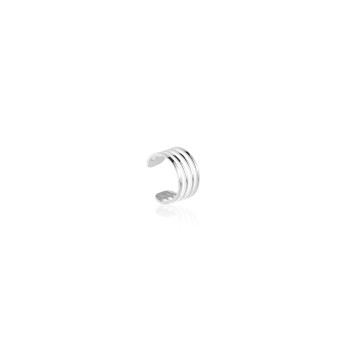 Piercing em Prata 925 Vazado Quatro Tiras Piercing em Prata 925 Vazado Quatro Tiras