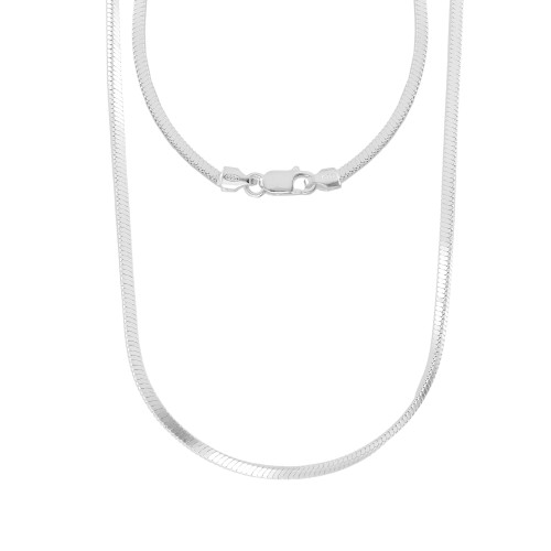 Choker em Prata 925 Rabo de Rato Quadrada