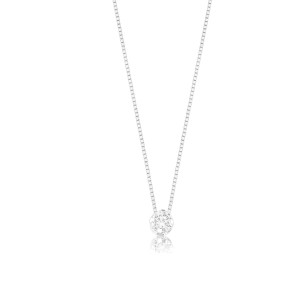 Gargantilha em Prata 925 Ponto de Luz