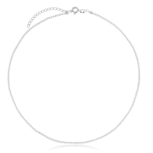 Gargantilha em Prata 925 Pérolas Shell 