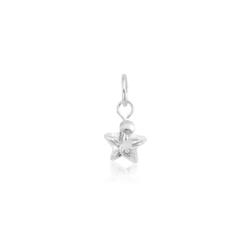 Pingente em Prata 925 Estrela Cristal