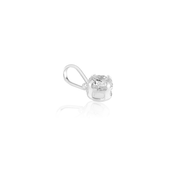 Pingente em Prata 925 Ponto de Luz Moissanite Pingente em Prata 925 Ponto de Luz Moissanite