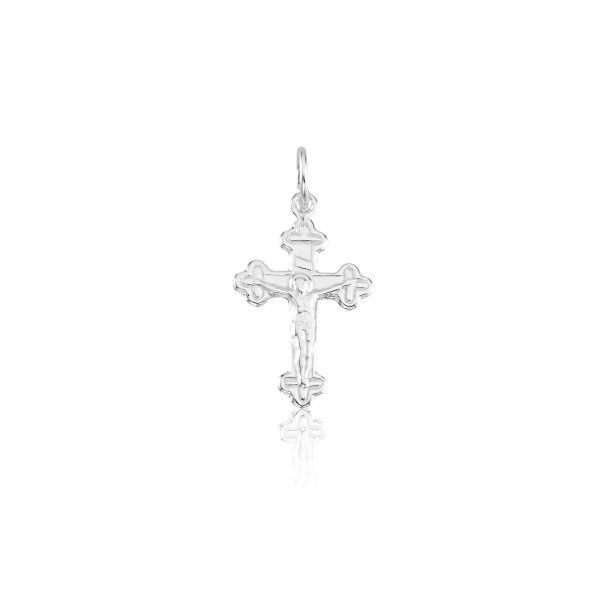 Pingente em Prata 925 Cruz Gótica Com Cristo Pingente em Prata 925 Cruz Gótica Com Cristo