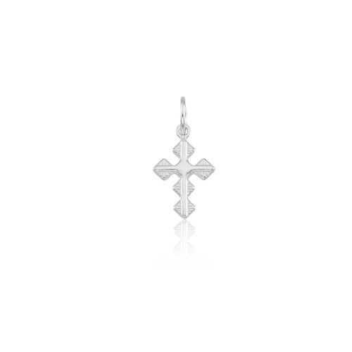 Pingente em Prata 925 Cruz Triangular
