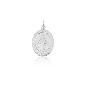 Pingente em Prata 925 Medalha Milagrosa de N. S. das Graças Pingente em Prata 925 Medalha Milagrosa de N. S. das Graças