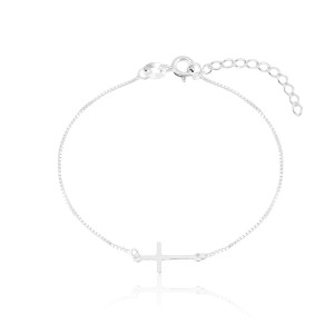 Pulseira em Prata 925 Cruz Pulseira em Prata 925 Cruz