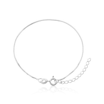 Pulseira em Prata 925 Corrente Veneziana Lisa