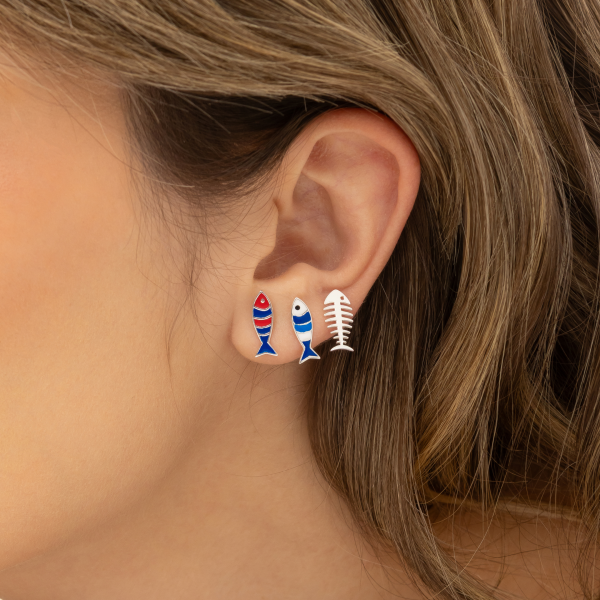 Brinco em Prata 925 Espinha de Peixe