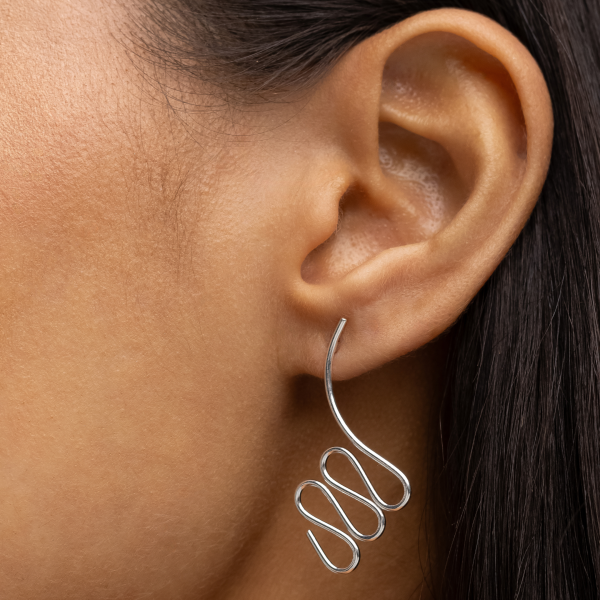 Brinco em Prata 925 Espiral