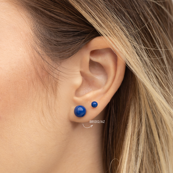 Brinco em Prata 925 Bola Colors