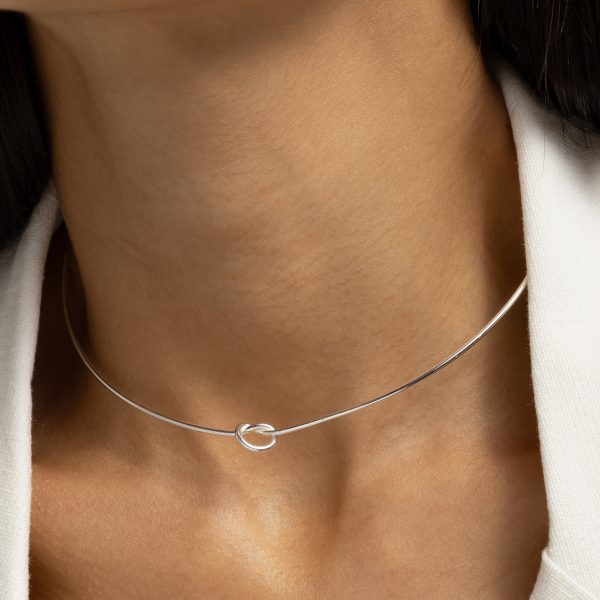 Choker em Prata 925 Nó