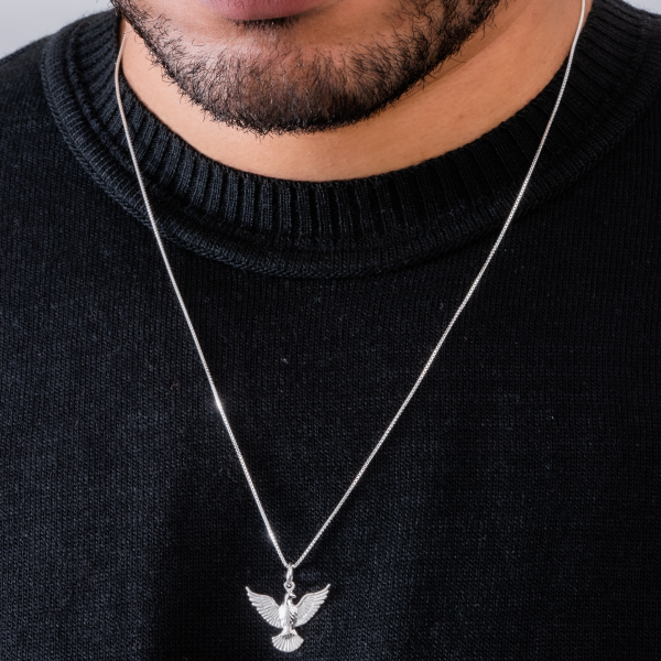 Pingente em Prata 925 Divino Espírito Santo