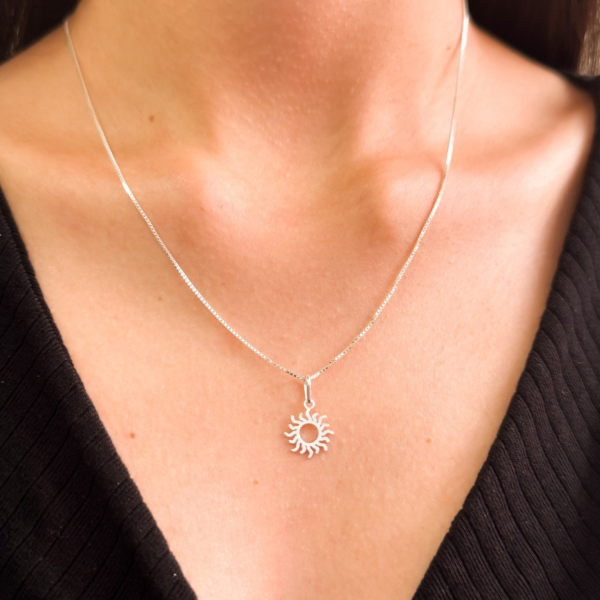 Pingente em Prata 925 Sol