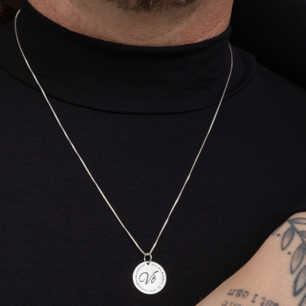 Pingente em Prata 925 Medalha Vô