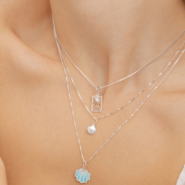 Pingente em Prata 925 Sol e Mar