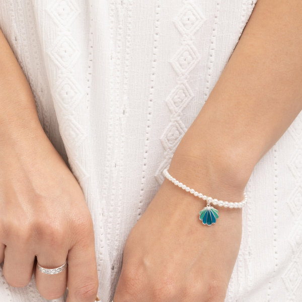 Pingente em Prata 925 Concha do Mar Degradê